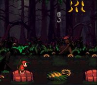 une photo d'Ã©cran de Donkey Kong Country 2 sur Nintendo Super Nes